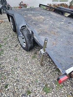 Car transporter twin axle trailer