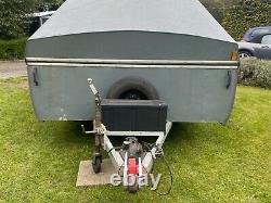 Clam Shell Race / Sports Car Trailer Transporter Twin Axle Historic Car Trailer