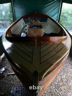 Clinker with Yanmar 2qm20 inboard engine and twin axle trailer