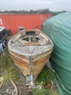 Clinker with Yanmar 2qm20 inboard engine and twin axle trailer