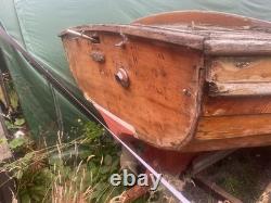 Clinker with Yanmar 2qm20 inboard engine and twin axle trailer