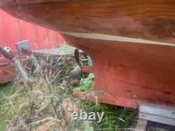 Clinker with Yanmar 2qm20 inboard engine and twin axle trailer