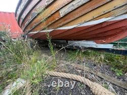 Clinker with Yanmar 2qm20 inboard engine and twin axle trailer