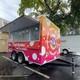 Colorful Ice Cream Food Trailer Twin Axle Mobile Drink Catering Unit