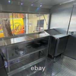 Colorful Ice Cream Food Trailer Twin Axle Mobile Drink Catering Unit