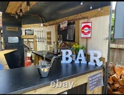 Converted Horse Trailer Mobile Bar Prosecco Gin Event Show Wedding Garden Party