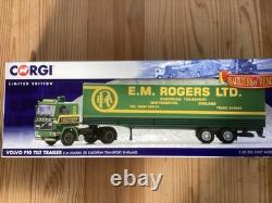 Corgi Volvo F10 withTwin-Axle Tilt Trailer E. M. Rogers CC15504 150 Mint