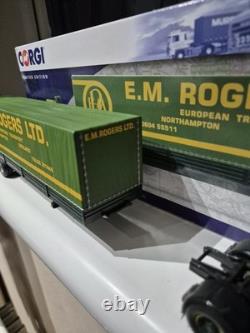 Corgi Volvo F10 withTwin-Axle Tilt Trailer E. M. Rogers CC15504 150 Mint Corgi Volvo F10 withTwin-Axle Tilt Trailer E. M. Rogers CC15504 150 Mint