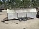 Covered Car Trailer Transporter Twin Axle Enclosed Trailer Tilt With Winch