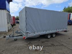 Crh Twin Axle 3000kg Curtain Sided Trailer New 14'9 X 6'10 £3995 + Vat Car