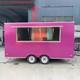 Custom Large Twin Axle Pink Mobile Catering Trailer Dual Serving Hatches