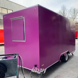 Custom Large Twin Axle Pink Mobile Catering Trailer Dual Serving Hatches