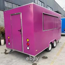 Custom Large Twin Axle Pink Mobile Catering Trailer Dual Serving Hatches
