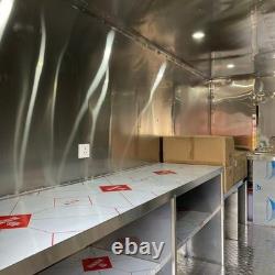 Custom Large Twin Axle Pink Mobile Catering Trailer Dual Serving Hatches