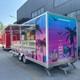 Custom Neon Gradient Catering Trailer Twin Axle Street Food Unit