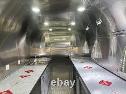 Custom Twin Axle Black Retro Catering Trailer Rounded Body Large Serving Hatch