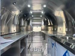 Custom Twin Axle Black Retro Catering Trailer Rounded Body Large Serving Hatch