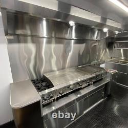 Custom Twin Axle Catering Trailer Stainless Steel Kitchen Large Serving Hatch