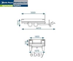 Debon PW1.2 Electric Tipper Trailer MGW 2000KG Complete with Spare Wheel