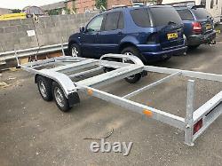 Double Axle Trailer With Suspension Twin Axle Braked Dep Heat Galvanized Steel