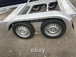 Double Axle Trailer With Suspension Twin Axle Braked Dep Heat Galvanized Steel