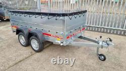 Double Sided Twin Axle Car Trailer 8'7 x 4'1 (263 cm x 125 cm) 750 kg