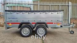 Double Sided Twin Axle Car Trailer 8'7 x 4'1 (263 cm x 125 cm) 750 kg