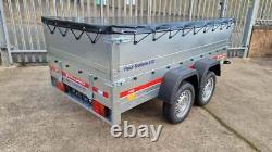 Double Sided Twin Axle Car Trailer 8'7 x 4'1 (263 cm x 125 cm) 750 kg