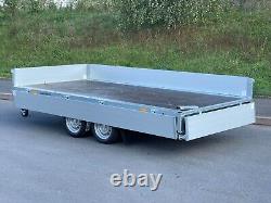 Drop Side Trailer 10,6ft X 5,6ft Twin Axle 2700kg Cage Trailer 3,25m x 1,71m