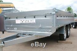 Drop Sides Trailer 10ft X 5,2ft Twin Axle 750kg New Car Trailer 305cm X 160cm