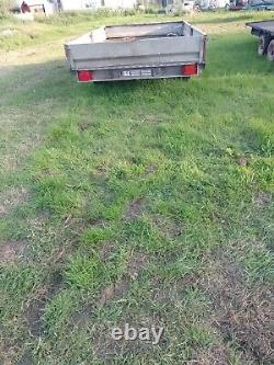 Drop side or flatbed twin axle trailer 12 ft