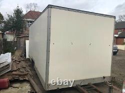 Enclosed box car race trailer twin axle