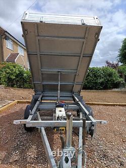 Erde 2ton electric twin axle tipping trailer