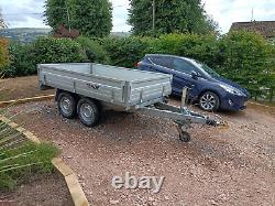 Erde 2ton electric twin axle tipping trailer