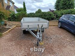 Erde 2ton electric twin axle tipping trailer