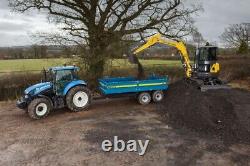 FLEMING TR10 Tipping 10 Tonne Dropside Trailer, Twin Axle, 10 Tonne Carry