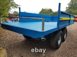 FLEMING TR8 Tipping 8 Tonne Dropside Trailer, Twin Axle, 8 Tonne Carry In s