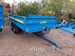 FLEMING TR8 Tipping 8 Tonne Dropside Trailer, Twin Axle, 8 Tonne Carry New