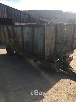 Farm Tipping Trailer Wheatley Twin Axle Twin Ram Tractor Agriculture