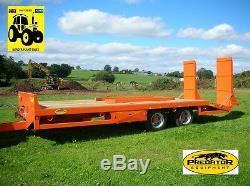 Farming Tractor Agri Plant Transporter Low Loader Fast Tow Twin Axle Trailer