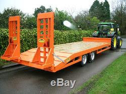 Farming Tractor Agri Plant Transporter Low Loader Fast Tow Twin Axle Trailer