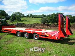 Farming Tractor Agri Plant Transporter Low Loader Fast Tow Twin Axle Trailer