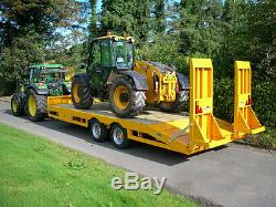 Farming Tractor Agri Plant Transporter Low Loader Fast Tow Twin Axle Trailer