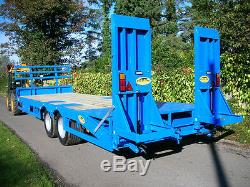 Farming Tractor Agri Plant Transporter Low Loader Fast Tow Twin Axle Trailer