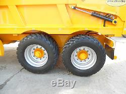 Farming Tractor Agri Tipping Dump Fast Tow Twin Axle Trailer