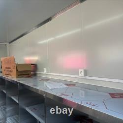 Flame Style Black Twin Axle Mobile Catering Trailer Dual Side Serving Hatches