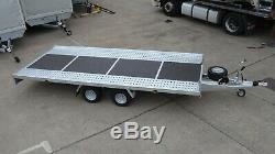 Flat Bed Car Transporter Trailer 16.4ft x 6.8ft 2700kg Twin axle Trailer