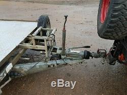 Flat Bed Trailer 16 foot Twin Axle Wheel Under Ifor Williams, car trailer #106