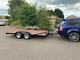 Flat Bed Twin Axle Trailer With Electric And Brakes