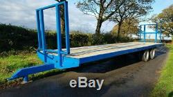 Flatbed Bale trailer 33ft twin axle